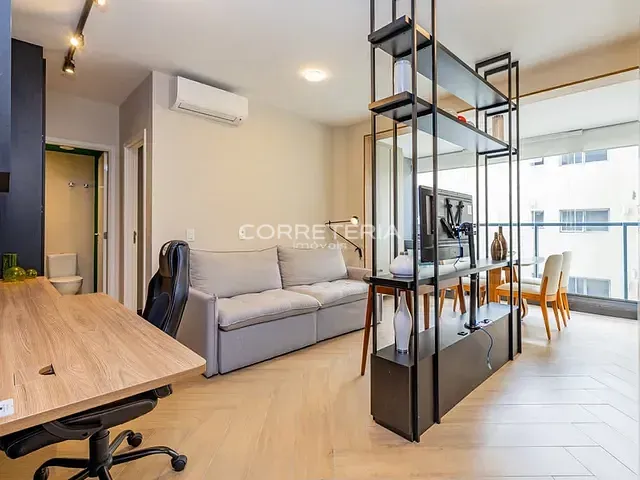 Apartamento 1 quarto e 2 banheiros, à venda, no bairro Campo Belo em São Paulo