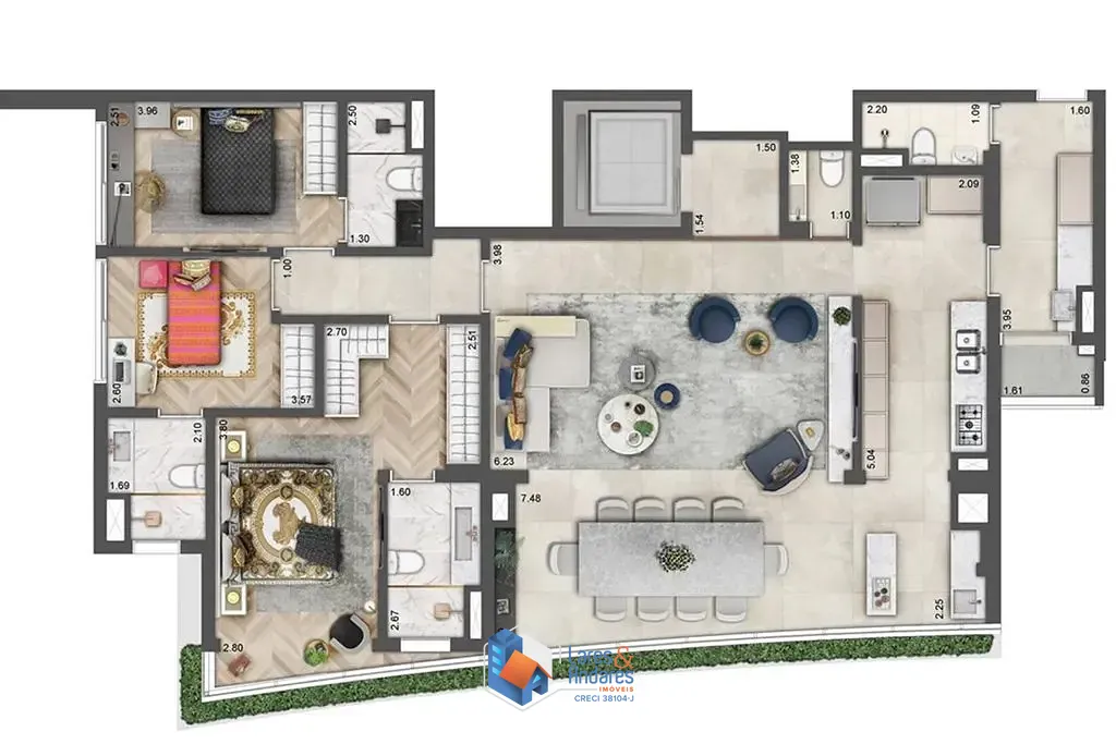 Apartamento, 3 quartos, 149 m² - Foto 53