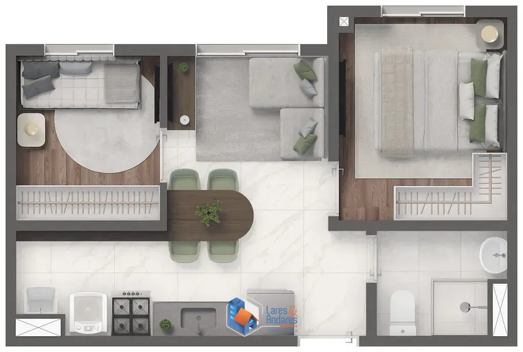 Apartamento, 2 quartos, 34 m² - Foto 34