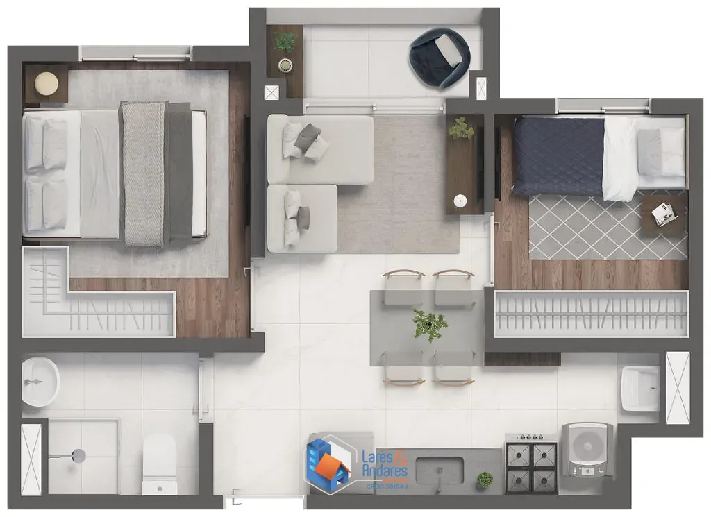 Apartamento, 2 quartos, 34 m² - Foto 35