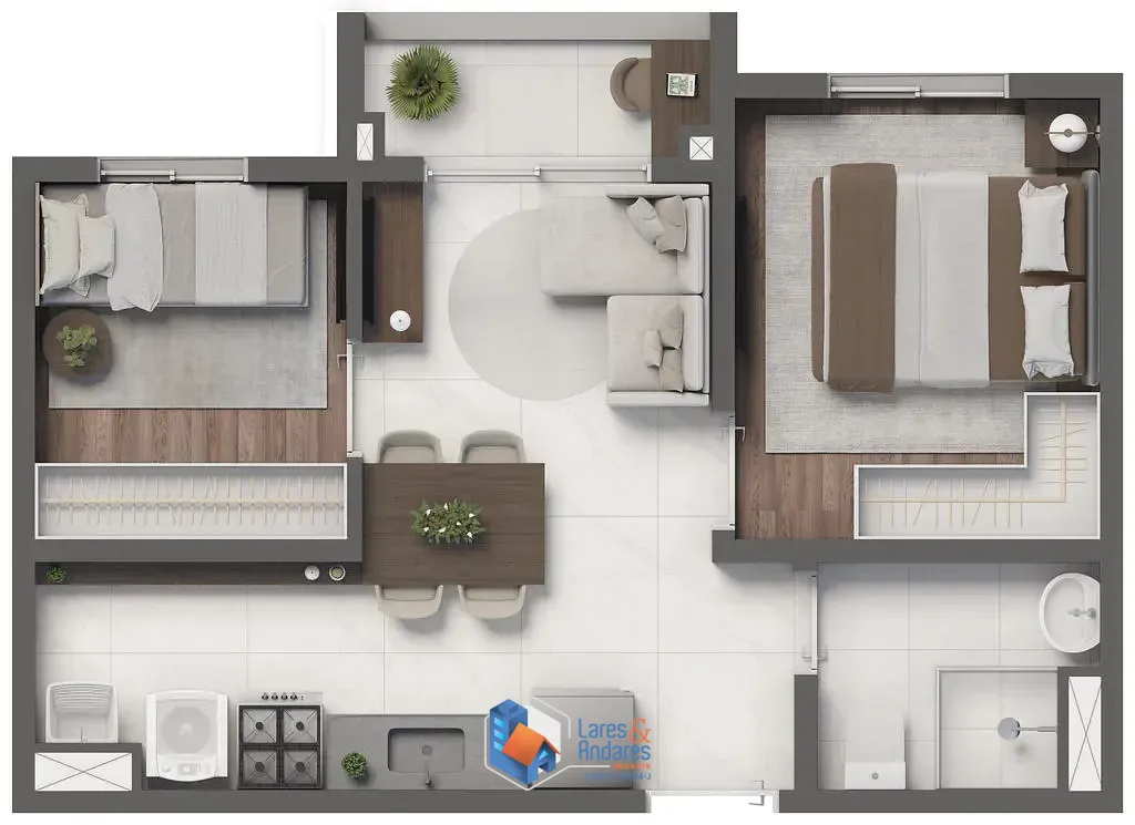 Apartamento, 2 quartos, 34 m² - Foto 36