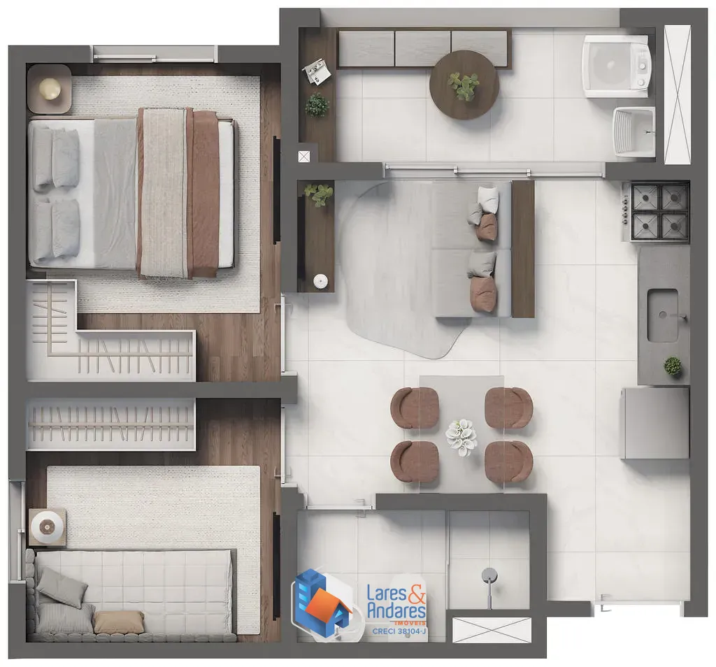 Apartamento, 2 quartos, 34 m² - Foto 39