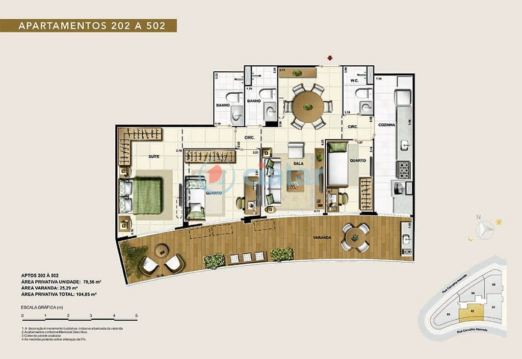 Apartamento à venda com 2 quartos, 108m² - Foto 17