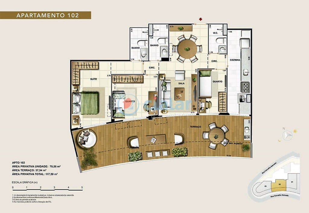 Apartamento à venda com 2 quartos, 108m² - Foto 20