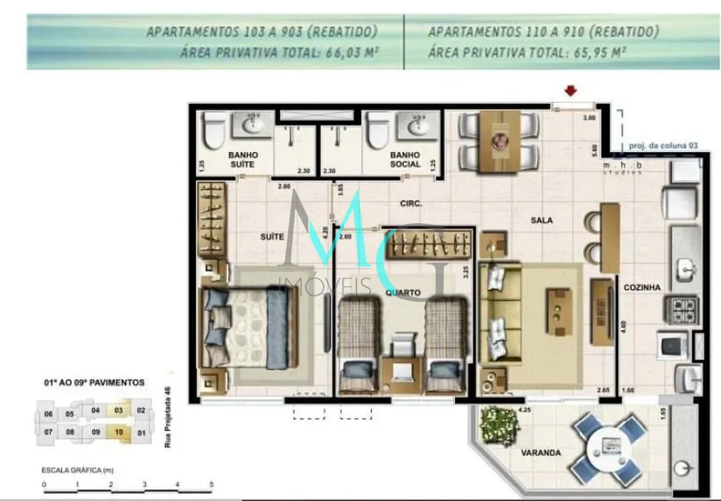 Apartamento, 3 quartos, 80 m² - Foto 10