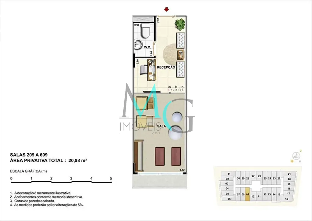 Sala-Conjunto, 21 m² - Foto 11