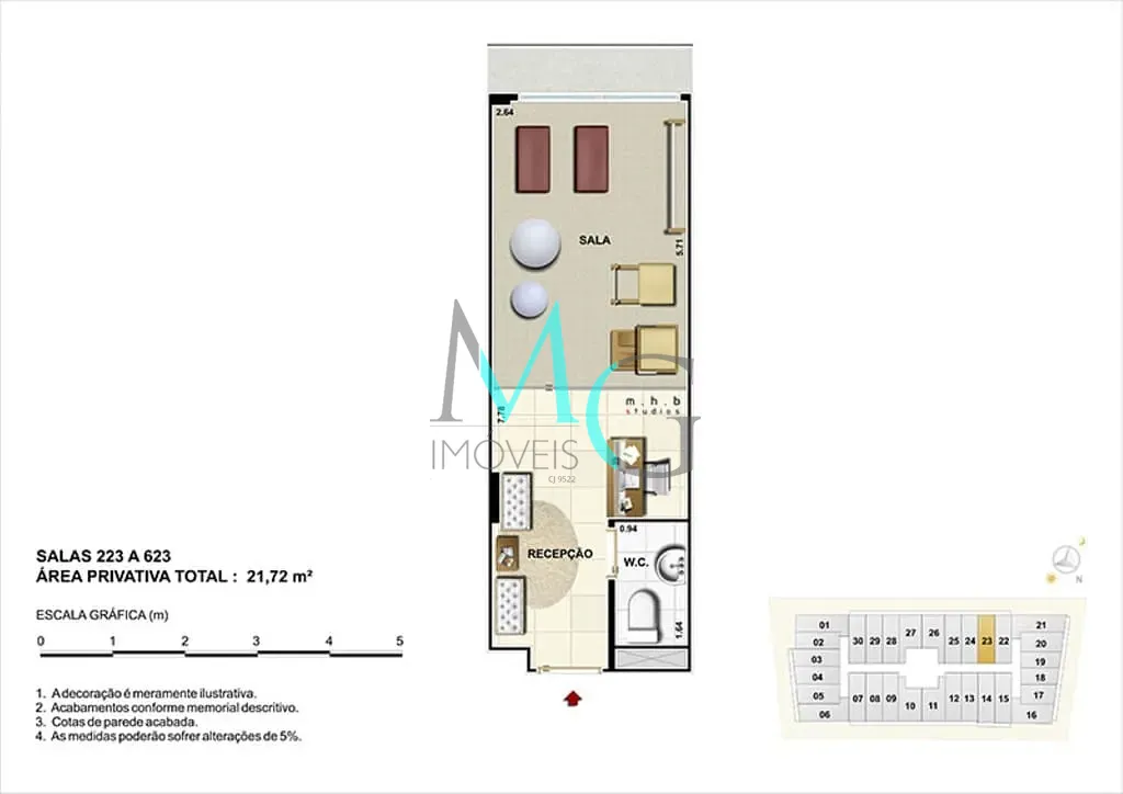 Sala-Conjunto, 21 m² - Foto 12