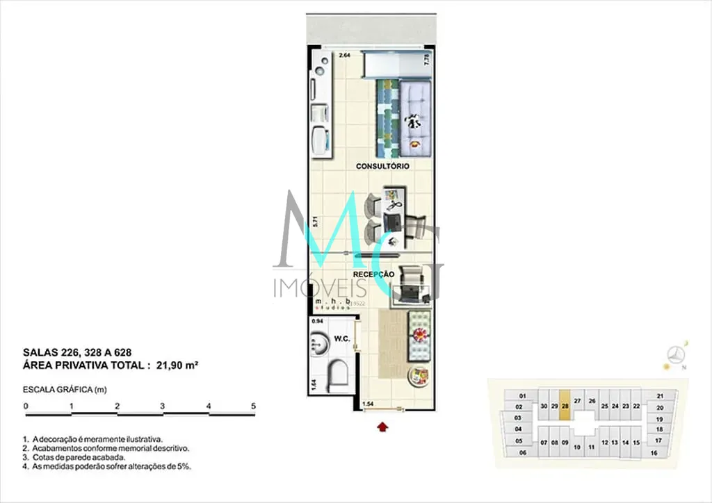 Sala-Conjunto, 21 m² - Foto 13