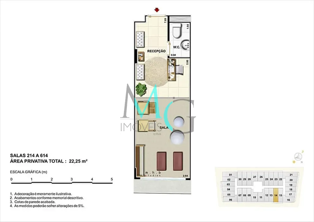 Sala-Conjunto, 21 m² - Foto 14