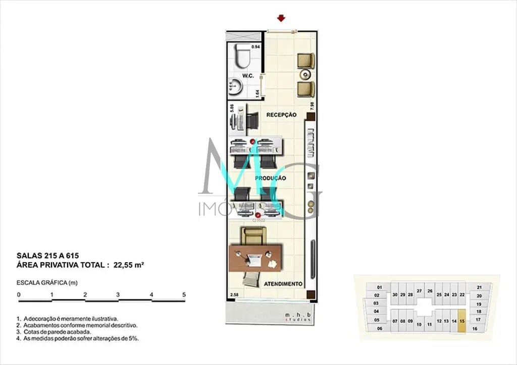 Sala-Conjunto, 21 m² - Foto 16
