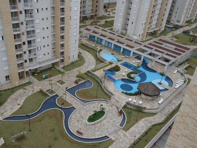 Condomínio do Apartamento - Apartamento para locação no condomínio Reserva dos lagos, 2 quartos, 1 suíte, 1 vaga, Usina Piratininga, São Paulo, SP | Paulista Imóveis